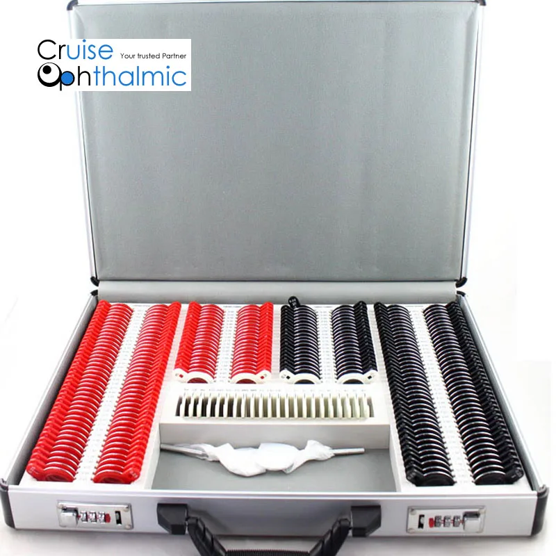 Imagem -03 - Optométrico Premium Trial Lens Grupo 266 Optical Len Abertura Livre Aro de Plástico com Borda de Metal Pmt266-b8 Enviando da Polônia