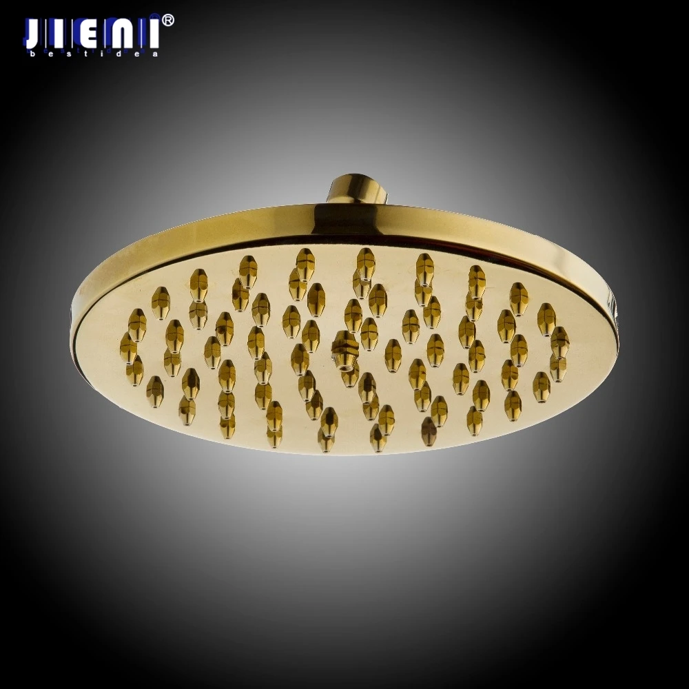 

Round Soild Brass Golden Antique brass 8 Inch Saving Water 8186 Rainfall Bathroom Bath Shower Heads Cabeca Chuveiro Tap Faucet