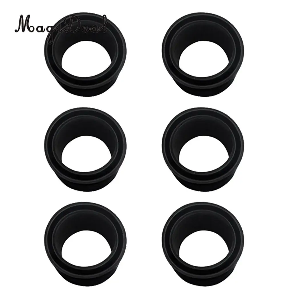 MagiDeal 6Pcs Black Rubber 2