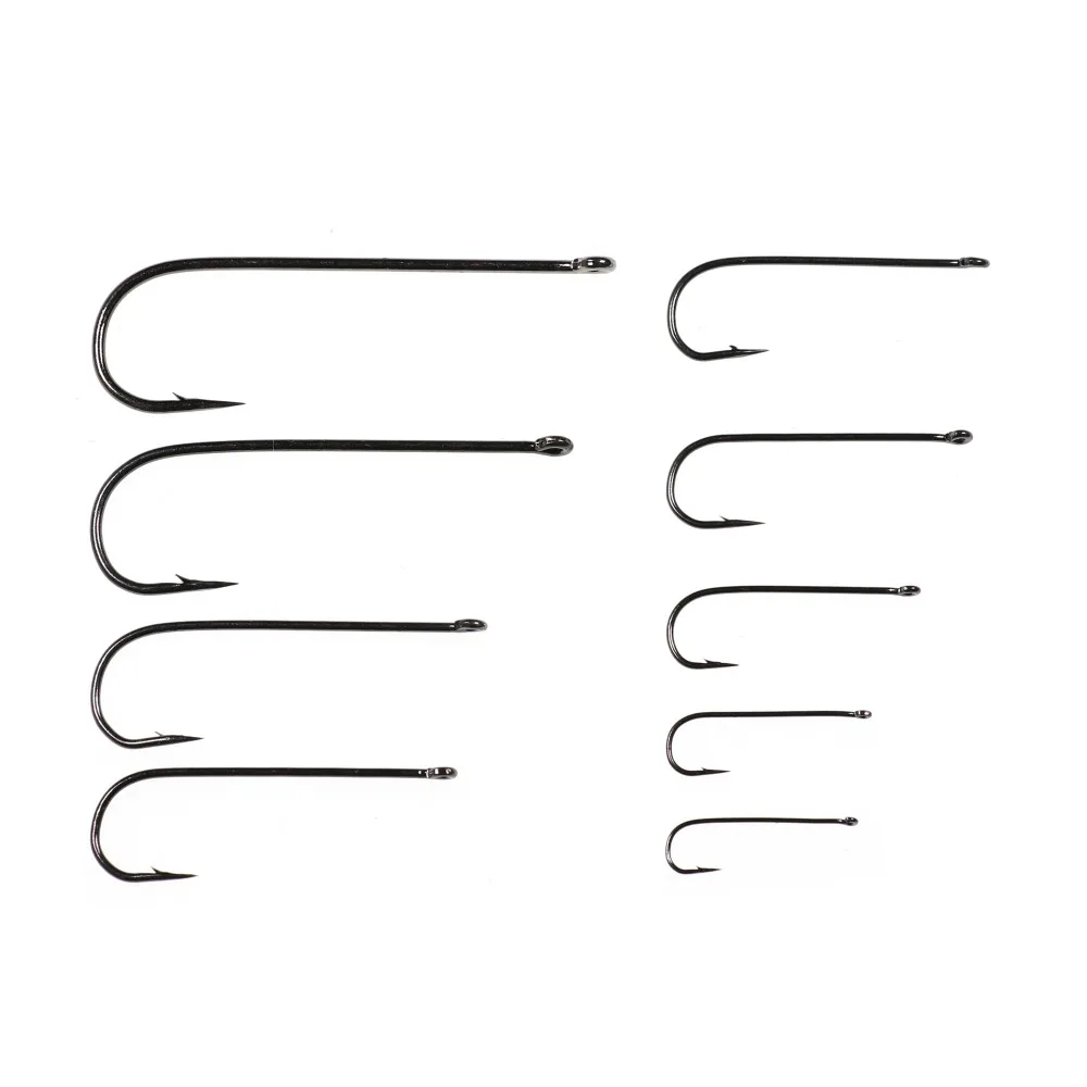 Bimoo 500PCS Barbed Fish Hook Baitholder Aberdeen Long Shank Fishing Hooks Fish Bait Holder Size10 9 6 4 3 2 1 2/0 3/0 wholesale