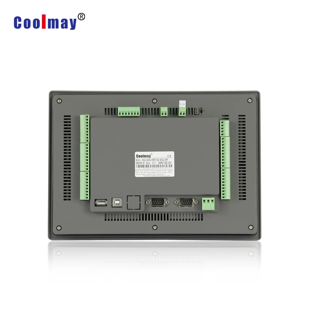 10 inch touch screen hmi 12 digital relay outputs 2 thermocouple temperature plc controller with Ethernet port