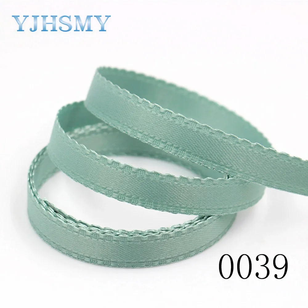 YJHSMY D-18130-190,10 mm 5 yards Solid color bilateral wave ribbons,Wedding decorative ribbons,gift wrap,DIY handmade materials