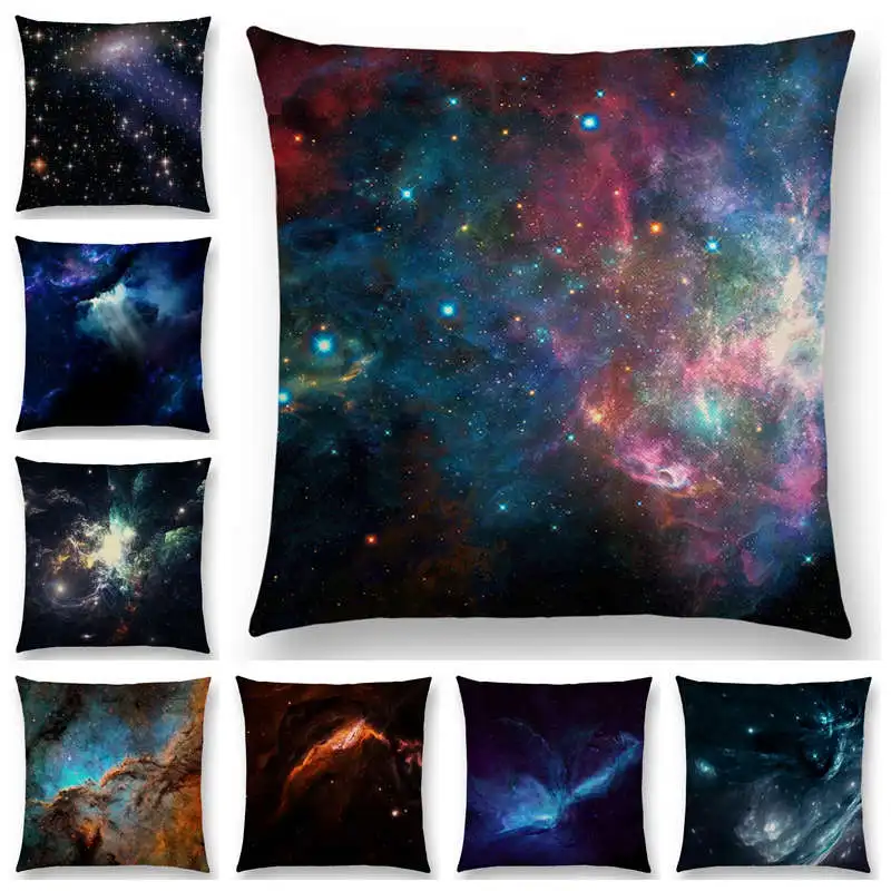 2020 New Secrets of The Universe  Dreamy Nebula Amazing Galaxy Astronomy Sofa Throw Pillow Case Home Decor Cushion Cover