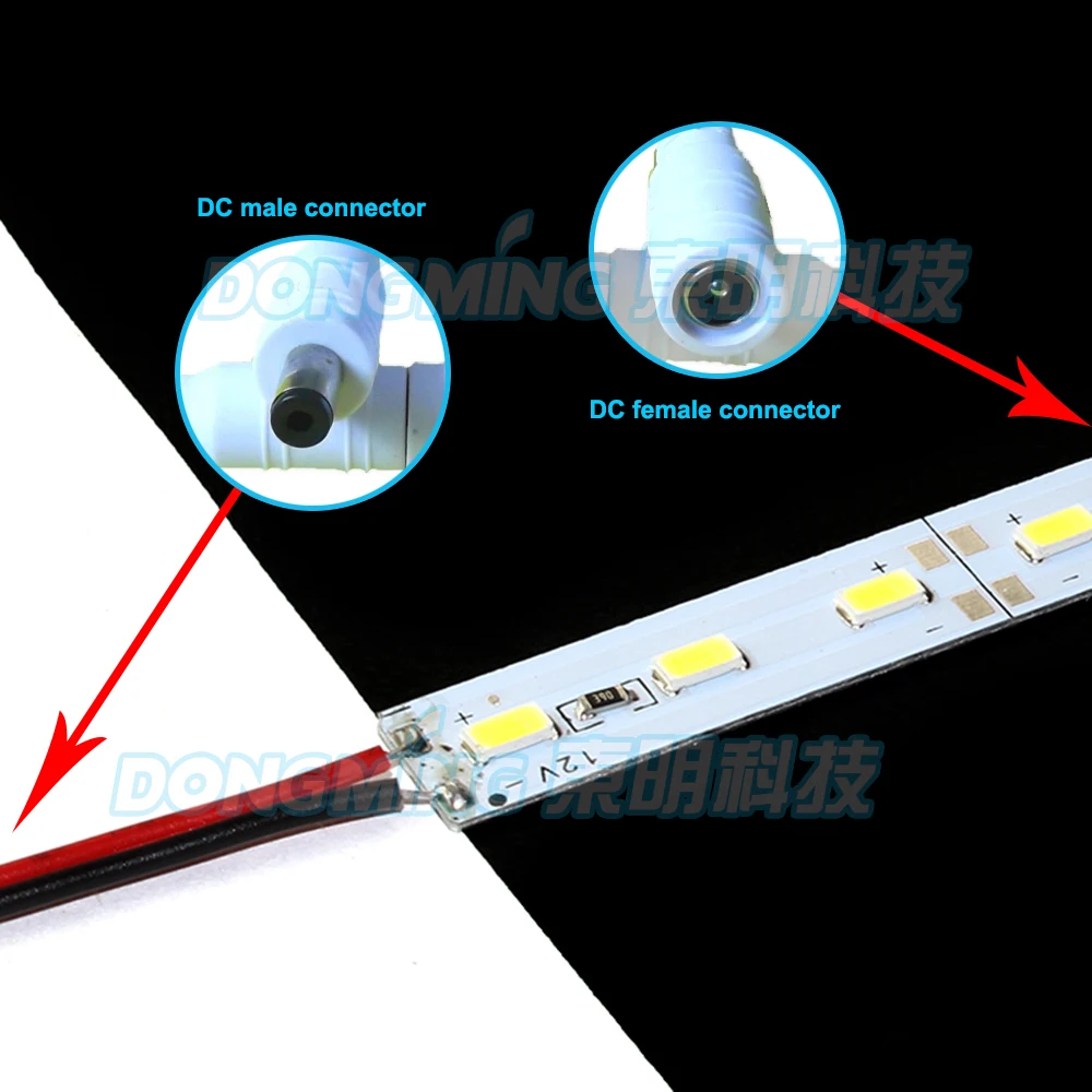 15pcs U profile DC 12V PC milky/clear cover 5630 led luces bar, aluminum led luces bar light, led luces strip 50cm