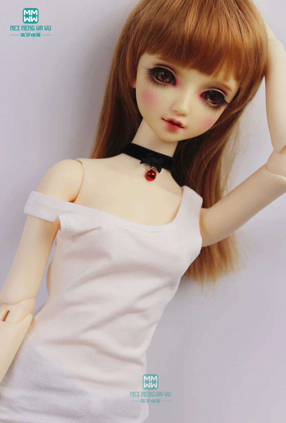 1/3 BJD accessories Doll  Clothes Fashion Leisure print vest T-shirt for 58cm--60cm DD SD Doll Accessories