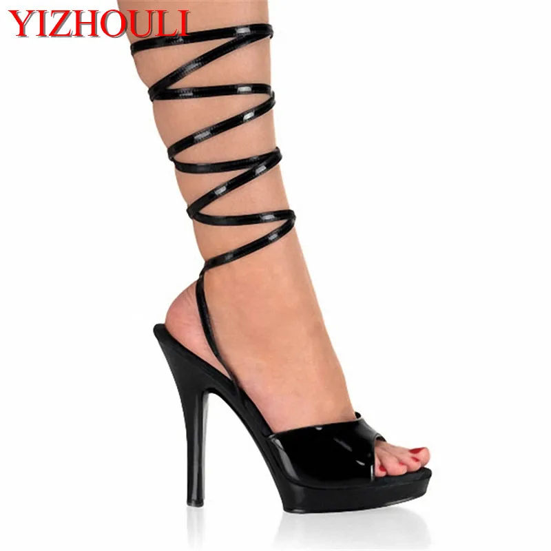 

Popular 13 cm high wedding shoes/sandals/ultra high heel sandals/bride photo slipper performance