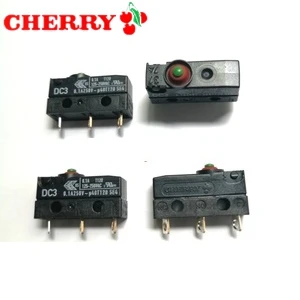 original CHERRY micro switch DC3 short/long/pulley/bent handle 10A 250V Waterproof switch