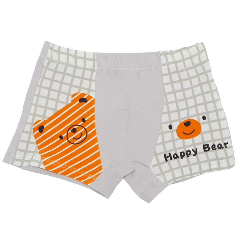 4Pcs/Pack 100% Cotton Children Underwear Pants Baby Boys Girls Boxer Shorts Cartoon Bear Boy Girl Shorts Kids Panties 1-16Y