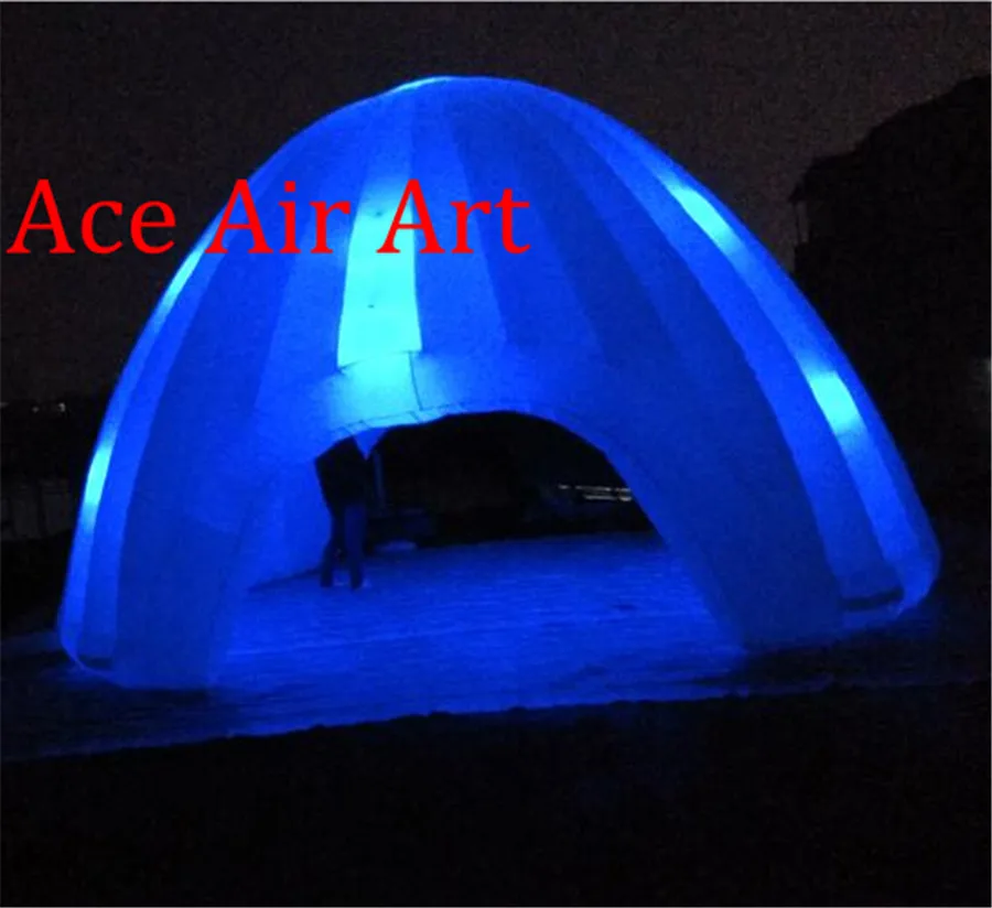 Tija inflable portátil Oxford con LED colorido para exteriores, carpa tipi, cúpula para acampar o eventos de fiesta