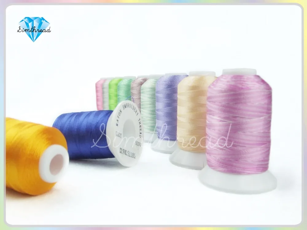 Market popular Lot of 58 Spools 500m Rayon Embroidery Machine Thread+free shipping