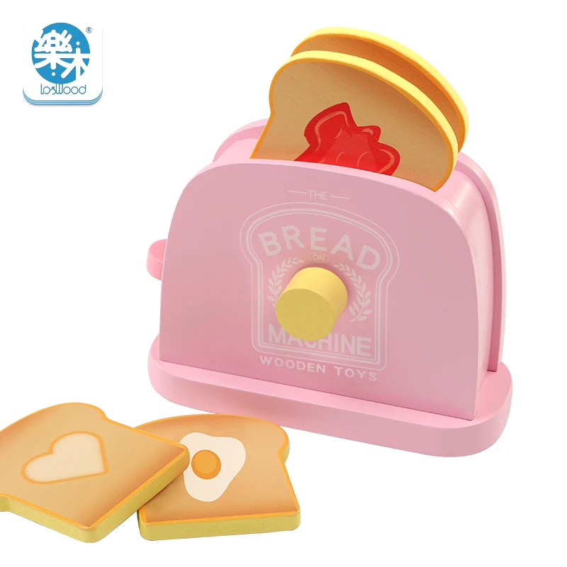 Wooden  banby toys real life simulation simulation toaster toast breakfast early childhood  play toys for children gifts