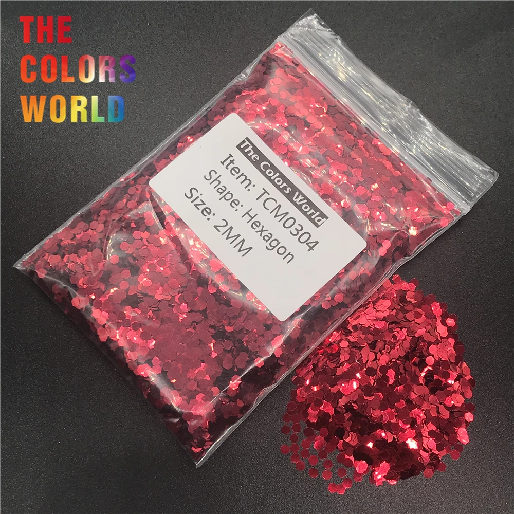 

TCM0304 Wine Red Color Metallic Luster Hexagon Shape Nail Glitter Nail Art Decoration Face Glitter Henna Handwork Material DIY