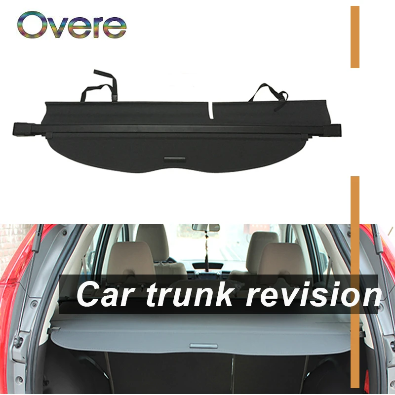 Overe 1Set Car Rear Trunk Cargo Cover For Mazda 5 2013 2014 2015 2016 Car-styling Black Security Shield Shade Auto accessories