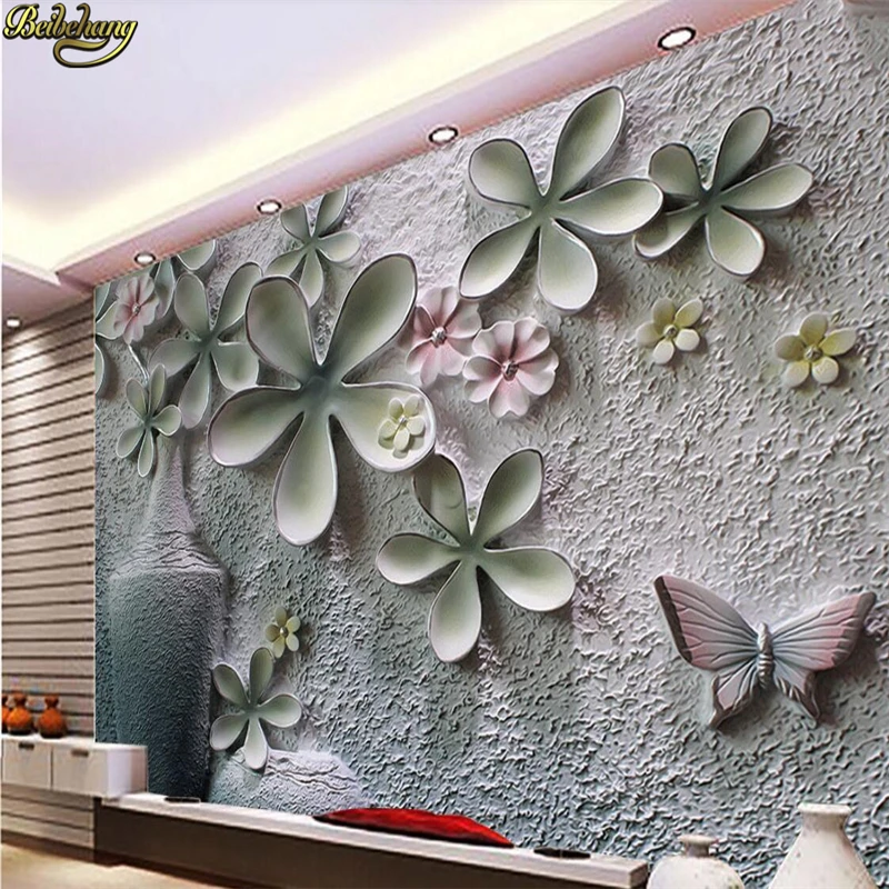 

beibehang Custom photo wall paper murals tropical rainforest leaves green tv background papel de parede wallpaper for walls 3 d