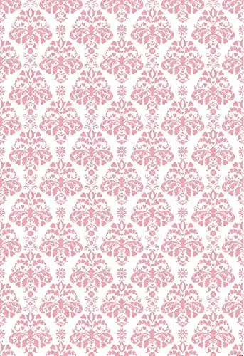 

Name Number Custom Printing 5x7ft Pink Damask Photography Backdrop Background Studio Prop