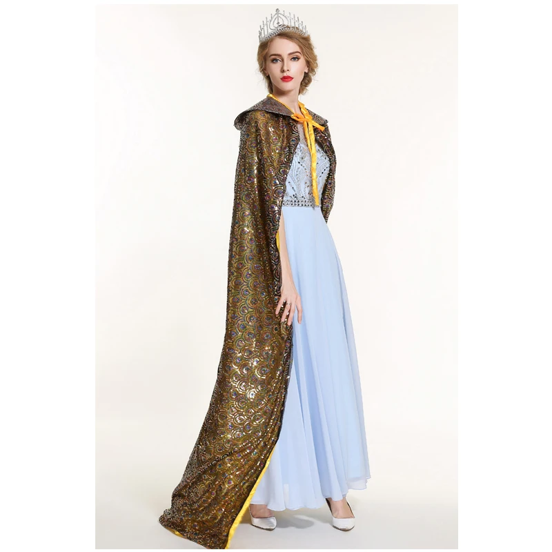 Pageant Sequin Cloak for Women Full Length 71