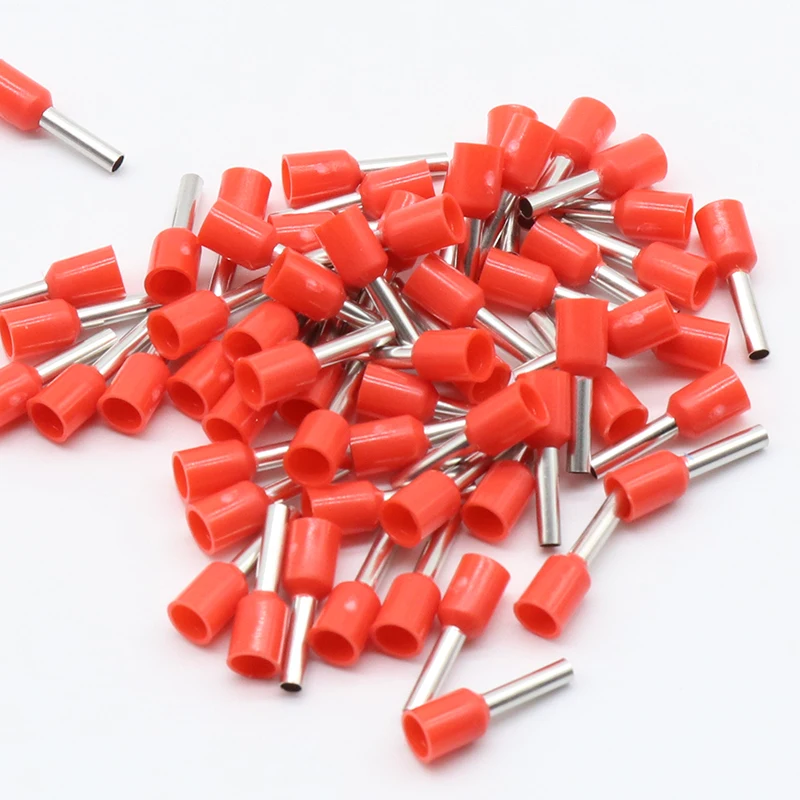 E1508 Tube insulating Insulated terminals 1.5MM2 100PCS/Pack Cable Wire Connector Insulating Crimp Terminal Connector E-