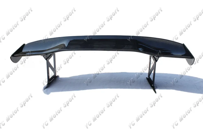 Carbon Fiber 1600mm Rear Spoiler with 290mm Aluminum Stand Fit For 2000-2008 S2000 AP1 AP2 DC5 JS Racing Type-1 Style Rear Wing