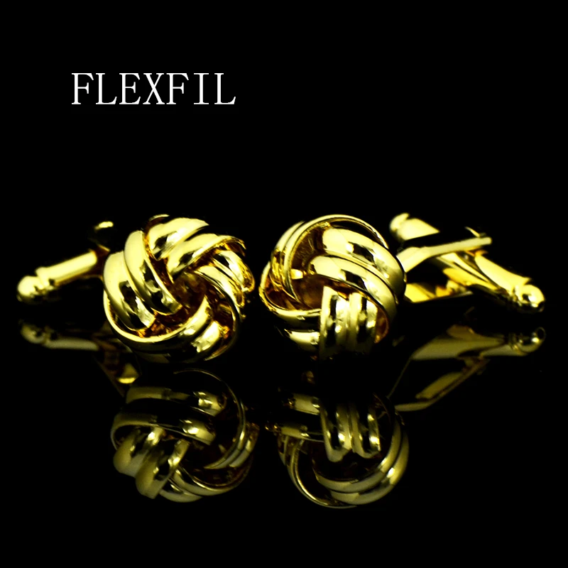 FLEXFIL Luxury HOT shirt cufflinks for mens Brand cuff button vintage cuff links High Quality Twist gemelos abotoaduras Jewelry