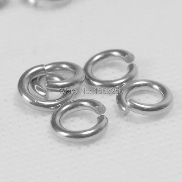 Lot 1000pcs 1*7mm Stainless Steel Open Jump Ring Fit  for DIY Necklace Bracelet Jewelry Findings