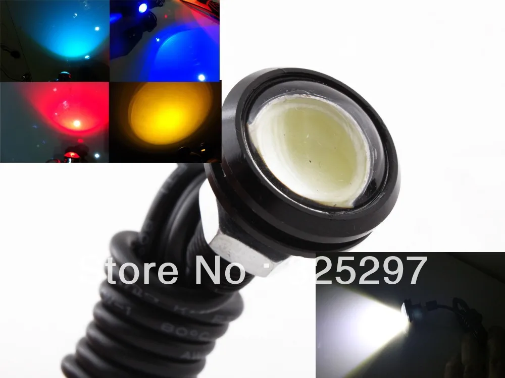 Universal 2.3Cm 3W LED Eagle Eye Light Daytime Running DRL Tail Backup Light Car Motor Bumper DRL Fog Light Motorcycle