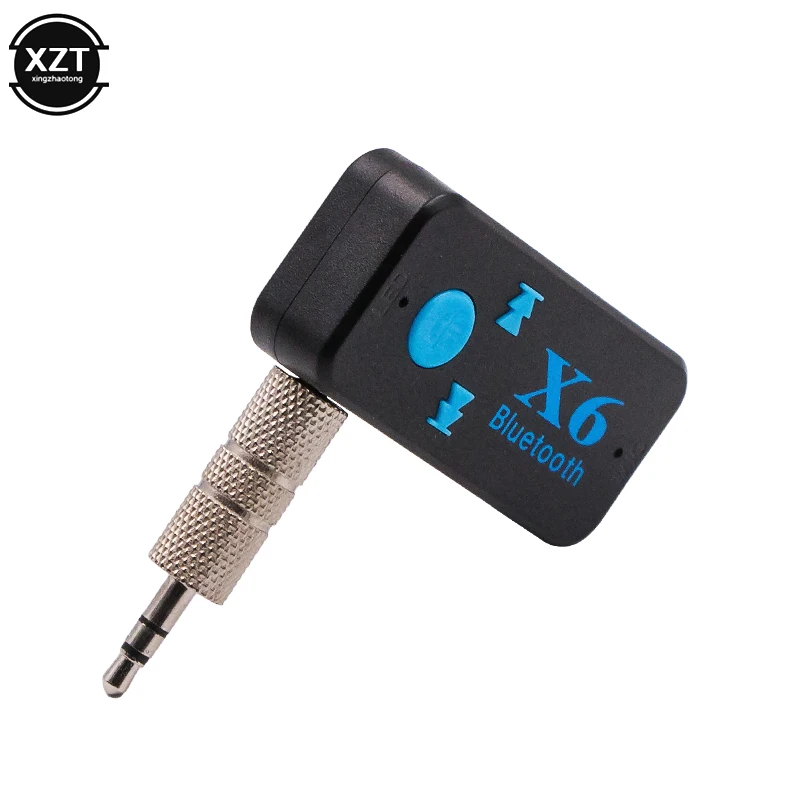 Adaptateur sans fil Bluetooth 4.1, récepteur USB 3 en 1, prise audio 3.5mm, lecteur de carte TF, prise en charge des appels du micro, haut-parleur X6