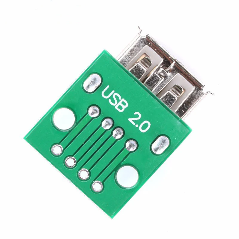 Adaptador de placa PCB tipo A, convertidor USB hembra A DIP de 2,54 MM, conector USB hembra para Arduino, 10 piezas/1 unidad