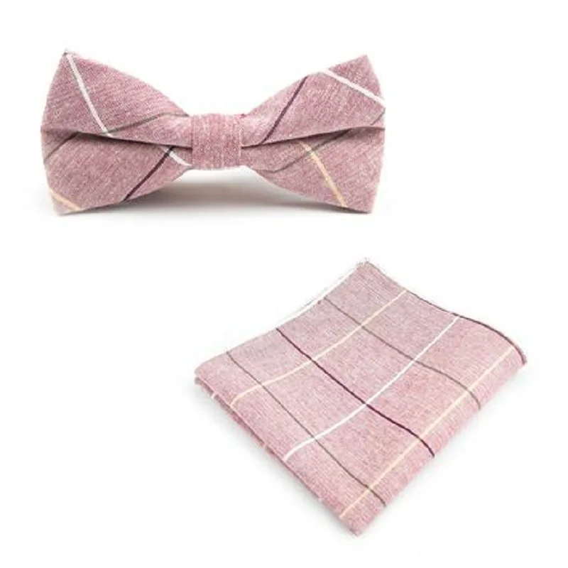 HOOYI ties for men bow tie wedding handkerchief stripe pocket square plaid 2019 new gift Hanky