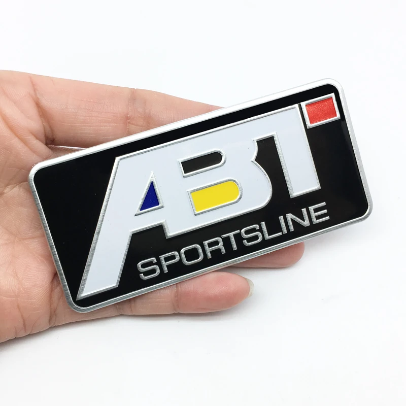 ANTINIYA car styling ABT Aluminum Sticker Decal Emblem Car Accessories For Volkswagen Golf 5 6 7 MK6 MK7 Polo car stickers