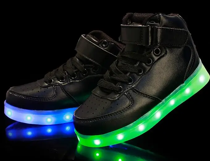 New Led Pour Children Shoes With Light Up Schoenen Kids Chaussure Lumineuse Enfant Garcon Casual Boys Lighting For Girls Filles