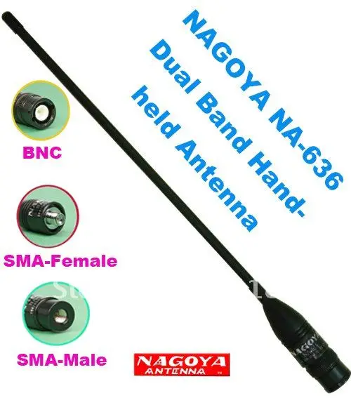 Original Antenna Nagoya NA-636 SMA MALE Dual band antenna for Yaesu VX-7R VX-6R VX-3R PX-2R TH-2R TH-UVF1 NF-6600 PX-359 PX-358