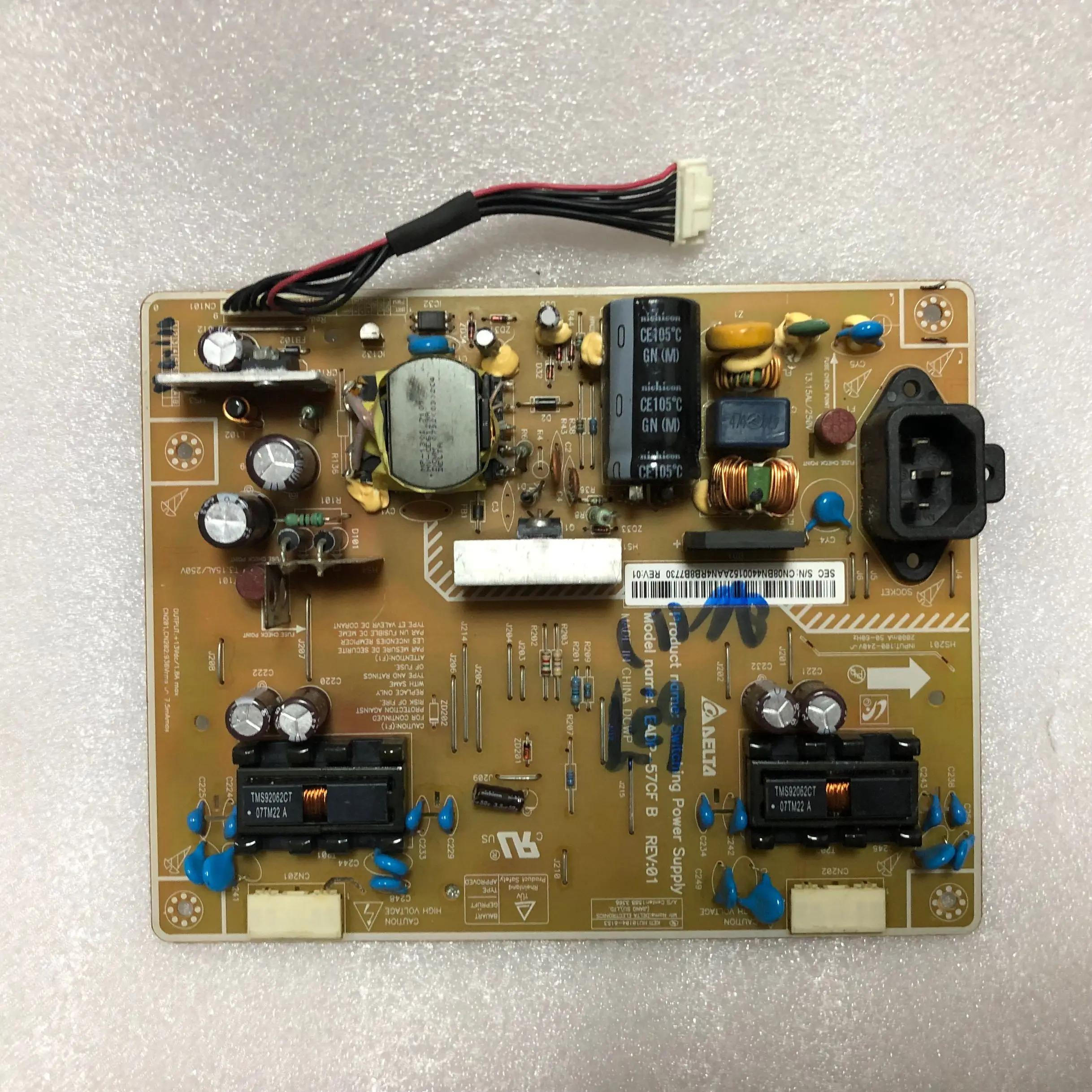 

1PCS used and substitute board EADP-57CF EADP-57CF B REV01 (BN44-00152A)