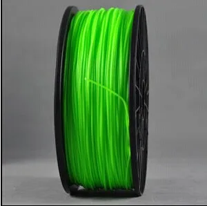 In stock! Eco friendly Wanhao 1.75mm luminous green special color ABS filament for 3d printer 1kg/spool,  glowing in dark