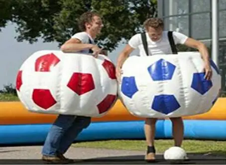 

Nifty Inflatable Body Bopper Set Sensory inflatable ball outdoor child bucket bumper ball soccer pattern