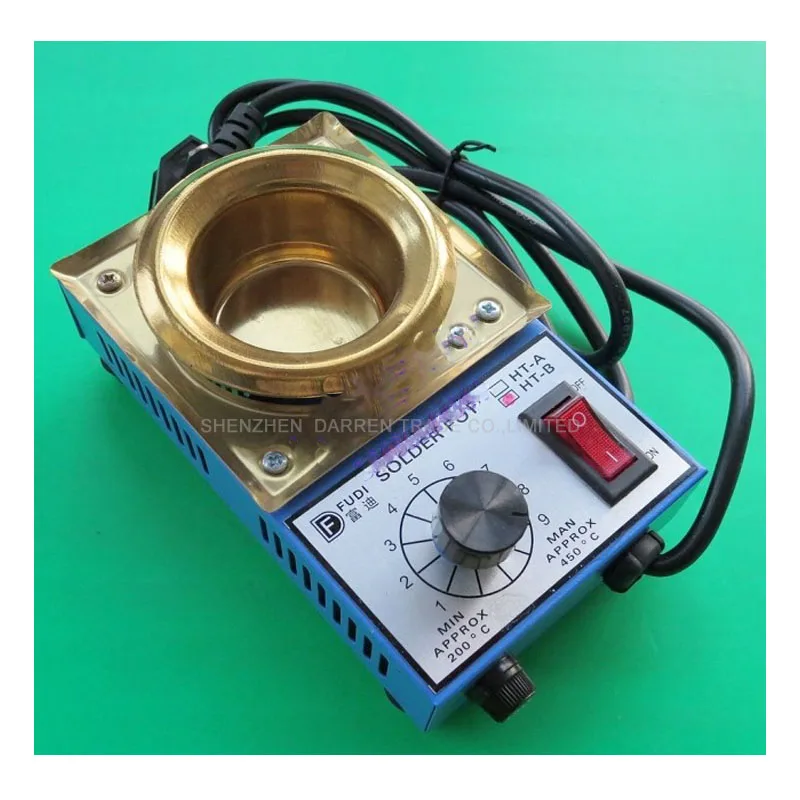 

6PCS/LOT Solder Pot Tin Melting Furnace Thermoregulation Stainless Steel Tin Solder Pot Machine 220V