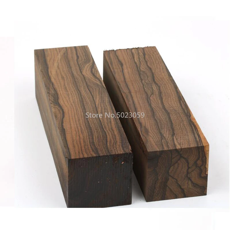 1 ชิ้น Persimmon ไม้ Ziricote Ciricote (Cordia Dodecandra) เม็กซิกัน Ebony มีดจับวัสดุสนับสนุนที่กำหนดเองขนาด