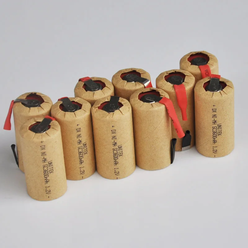 5-10PCS 3000mah 1.2V SC Ni-Mh rechargeable battery Sub C cell for electric drill screwdriver makita bosch dewalt hitachi tools