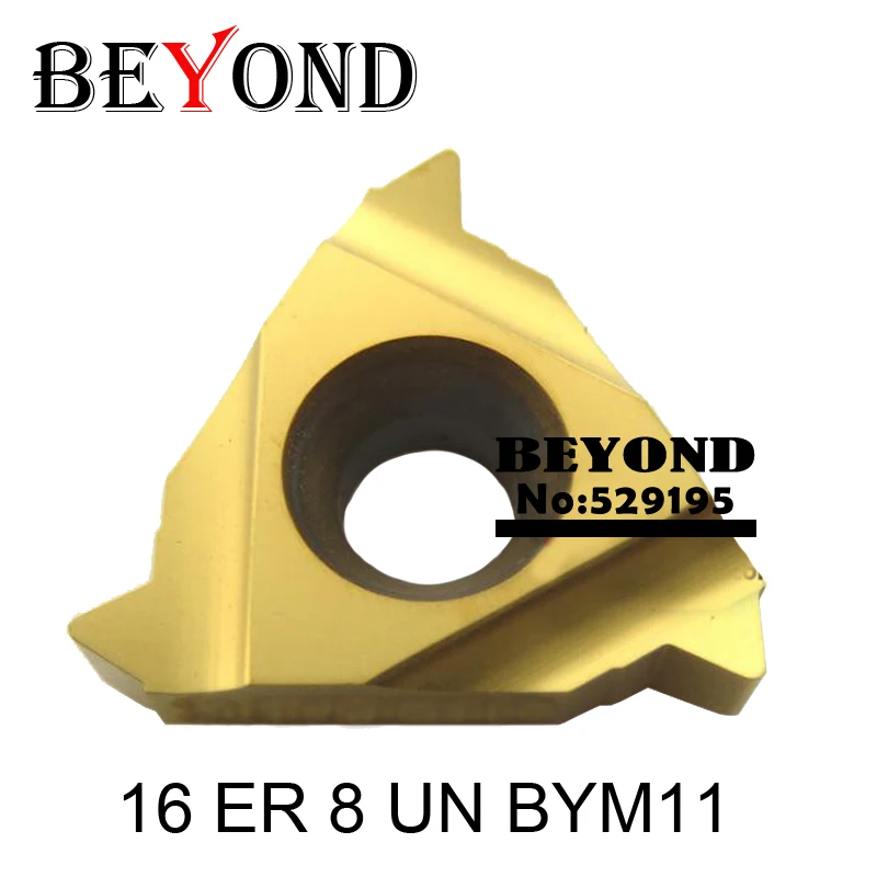 16 ER 8/12/14/16/18/20 UN BYM11,OYYU tungsten carbide turning threading insert UN - Unified degree yellow  coationg