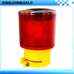 LED solar warning light for construction tower crane and traffic safety critical road cones light with flashing signal