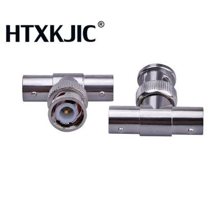 Bnc T Adattatore Del Connettore Del Divisore Accoppiatore 1 Maschio a 2 Femmina Cctv Martinetti Spina