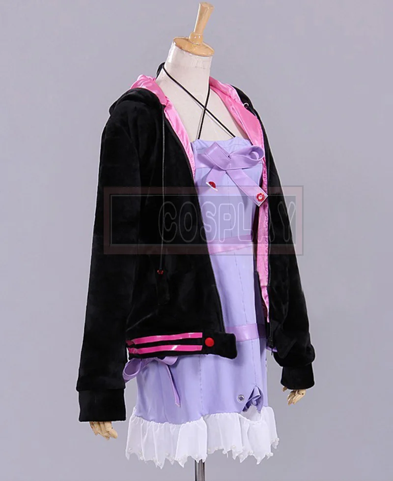 Yuzuki Yukari Cosplay Uniform Jacket Coat + Dress Women Girl's Halloween Costumes