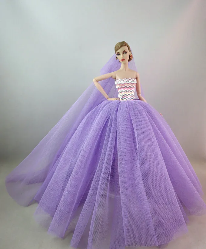 Robe de mariée multicouche pour poupée Barbie, robe de princesse sirène, jupe gâteau, vêtements, offre spéciale