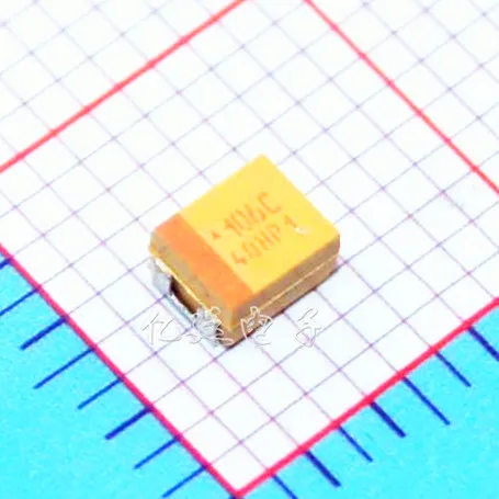 

100pcs Chip tantalum capacitor 16V 10UF type B / 3528/1210 yellow 106C 3.5 * 2.8mm pole