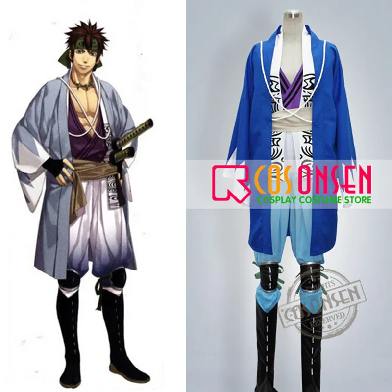 

Костюм для косплея ONSEN Hakuouki Shinsengumi Kitan Shinpachi Nagakura, полный комплект