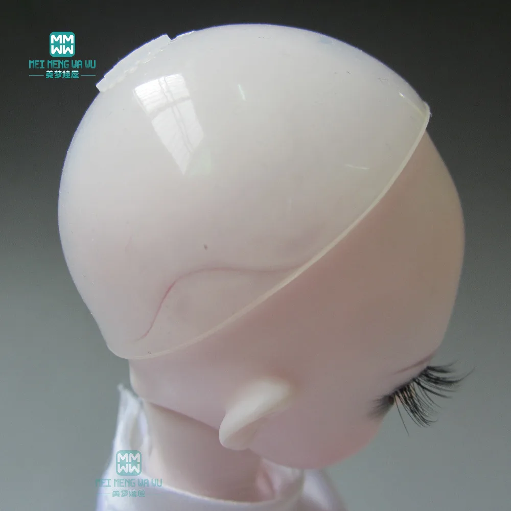 Prevent staining Clear Silicone Wig Cap Protection Cover for 1/6 1/4 1/3 bjd doll