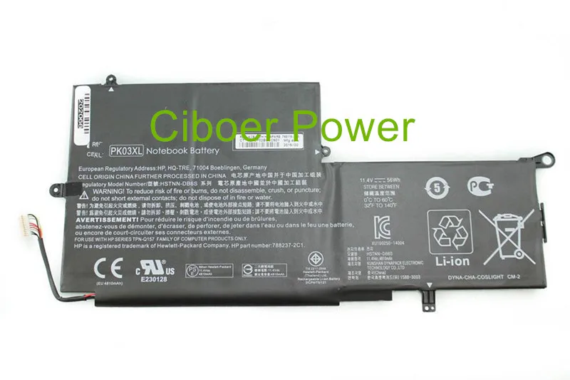 Original 11.1v 56wh Battery for Pro X360 Spectre 13 PK03XL HSTNN-DB6S 6789116-005