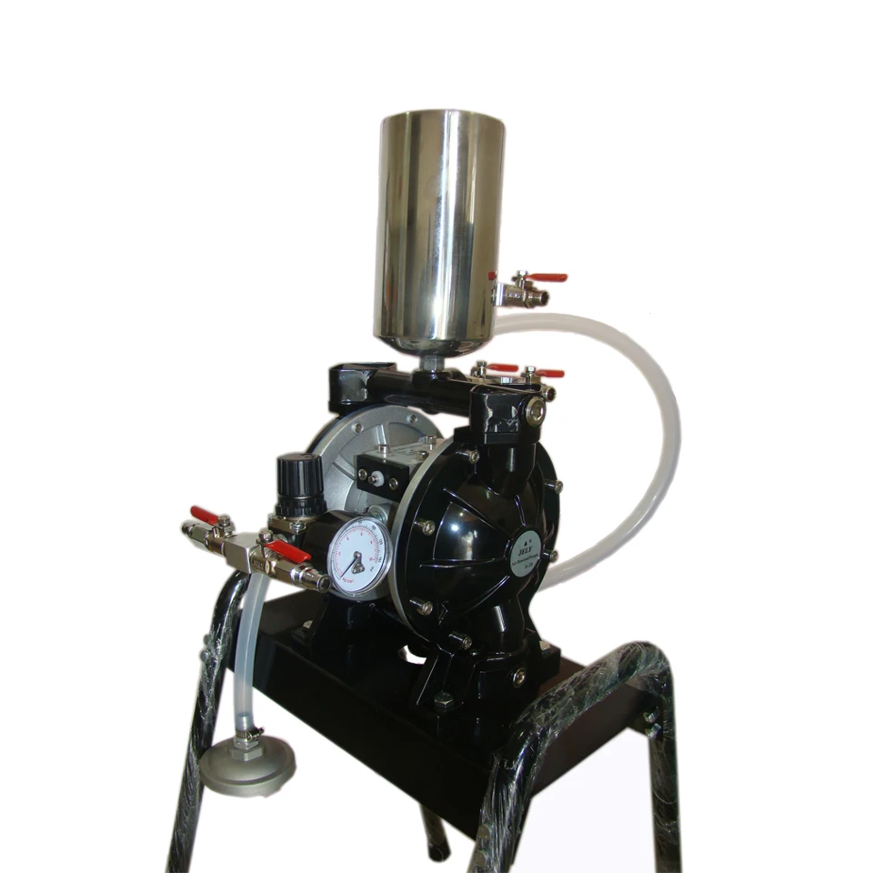 air powered double diaphragm pump with iron stand, BIG size, link with 8 spray guns maximum, to USA $5.5/kg by Fedex