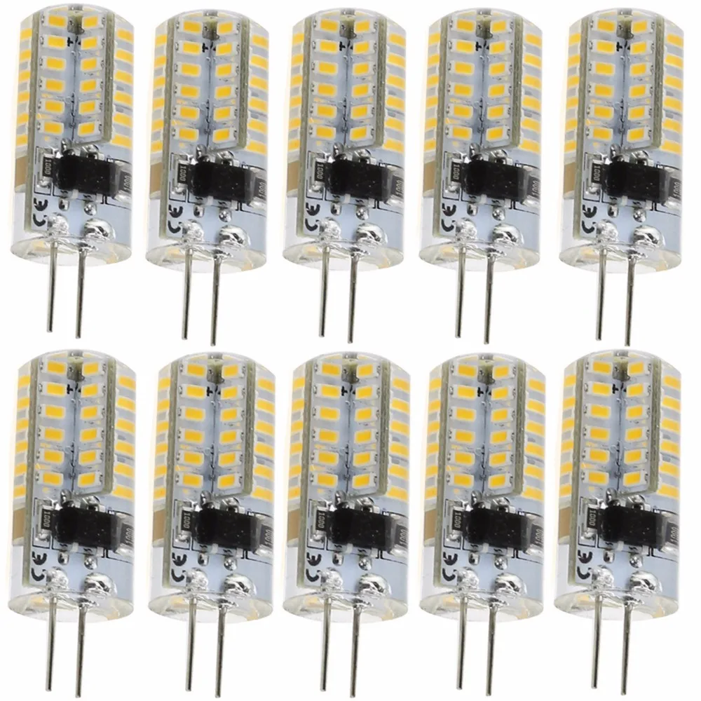 

Hot 1X 10X Mini G4 3W 5W LED Silicone Crystal Bulb 3014 SMD Light Lamp DC12V 220V Warm/Cool White Lighting Bulbs