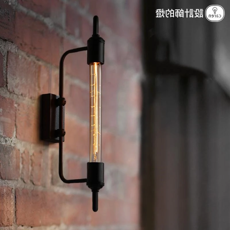 American Iron Retro Edison Vintage Industrial Wall Lamp Loft Balcony Light Bar Cafe Club Steam Tube T300 Tube Bulb E27