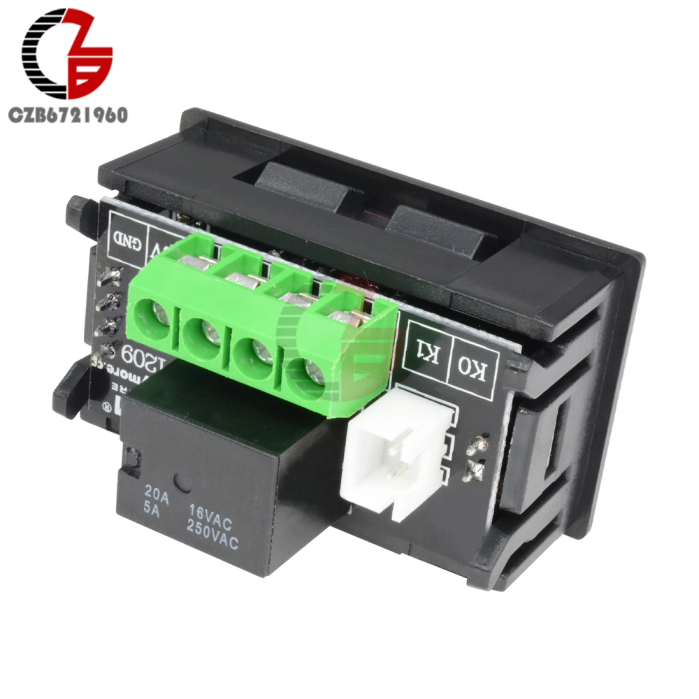 W1209 12V LED Digital Regolatore di Temperatura del Termostato Termometro Auto Incubatore Termoregolatore Misuratore di Temperatura NTC Sensore